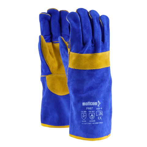 Găng Tay Da Hàn Dài 14in Mallcom F667