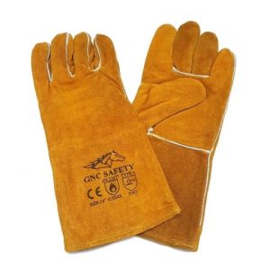 Găng Tay Da Hàn Con Ngựa Vàng Dài 16 Inches