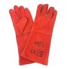 Găng Tay Da Hàn Màu Đỏ 16 Inchs