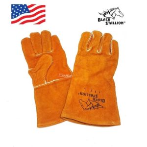 Găng tay da hàn con ngựa vàng GNC