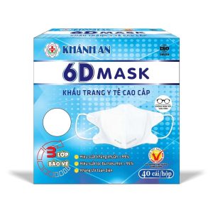 Khẩu trang 6D Khánh An hộp 40 cái